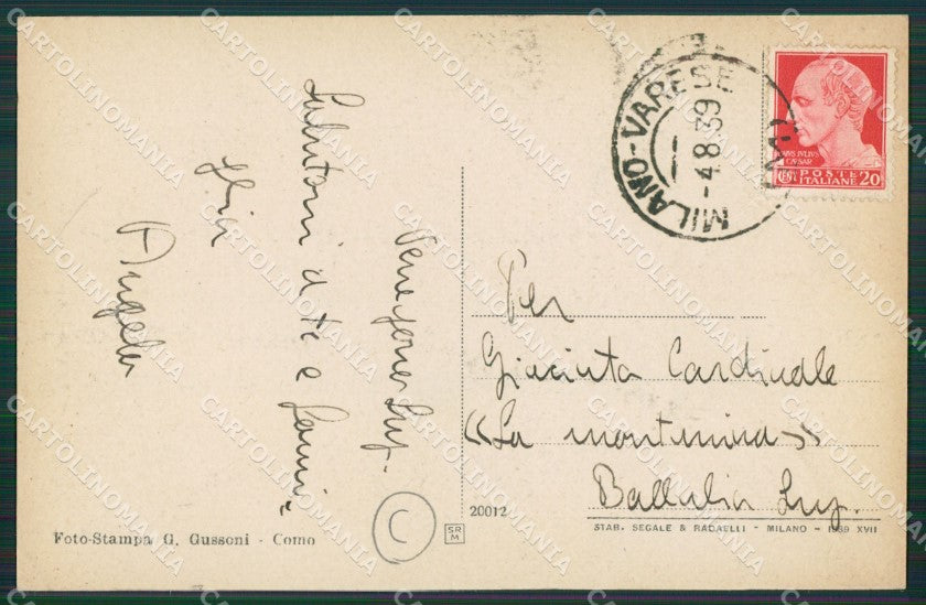 Varese Venegono cartolina QK5698 – retro