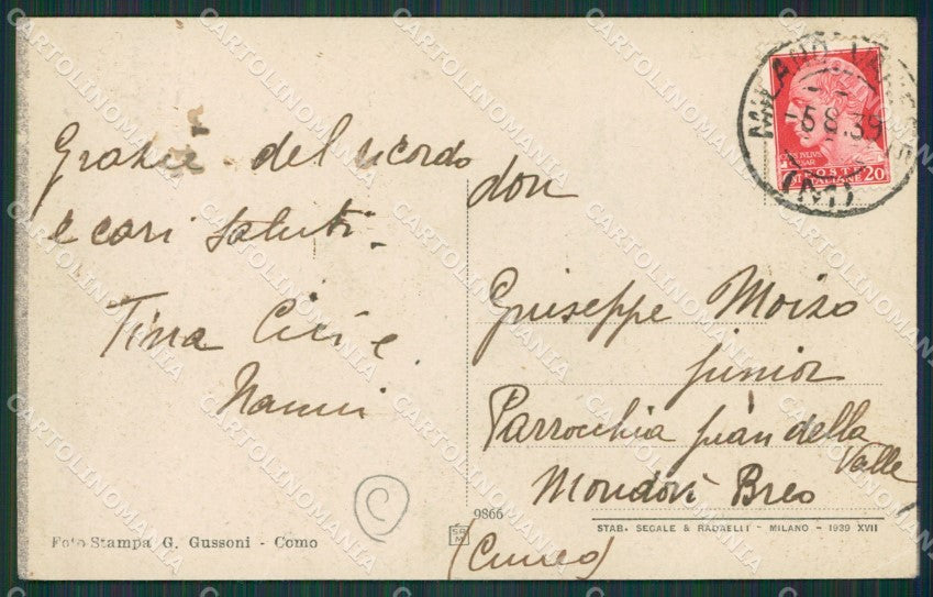 Varese Venegono cartolina QK5706 – retro