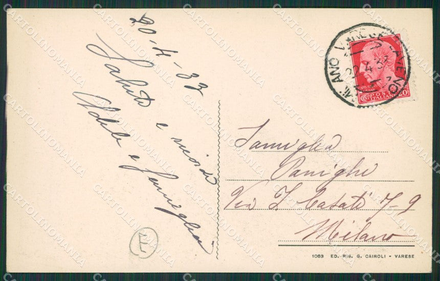 Varese Venegono cartolina QK5718 – retro