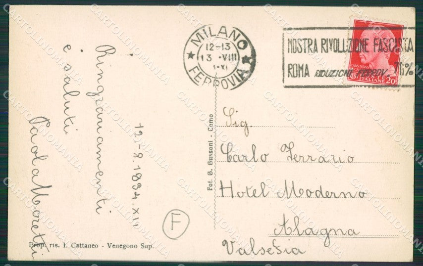 Varese Venegono cartolina QK5723 – retro