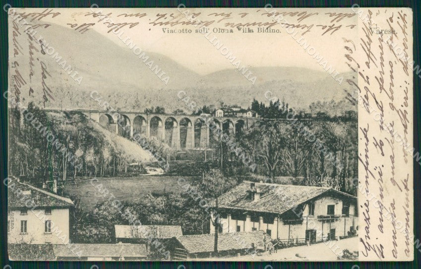 Varese Induno Olona Villa Bidino cartolina QK5776 – fronte