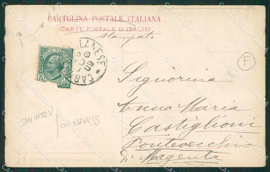 Varese Origgio PIEGHE STRAPPINO cartolina QK5784 – retro