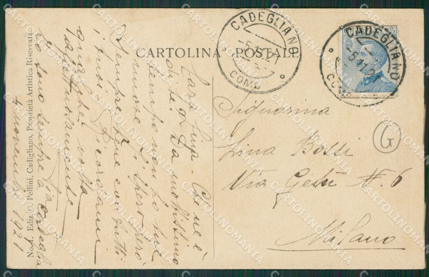 Varese Cadegliano Viconago cartolina QK5788 – retro