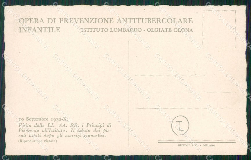 Varese Olgiate Olona Savoia cartolina QK5814 – retro