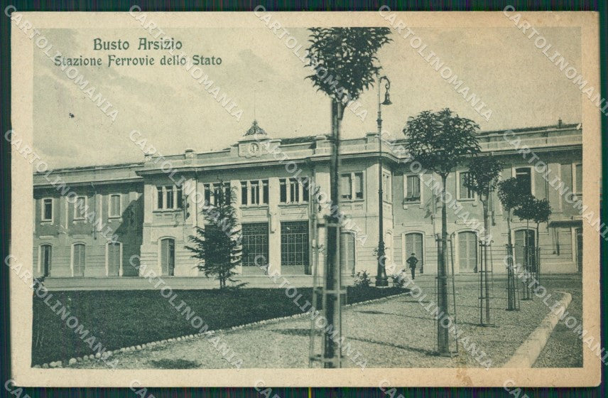 Varese Busto Arsizio Stazione PIEGA cartolina QK5825 – fronte