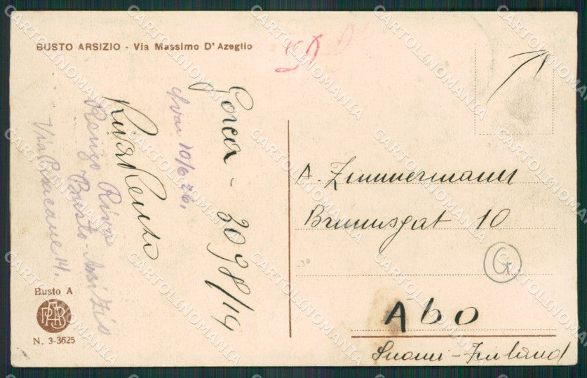 Varese Busto Arsizio cartolina QK5857 – retro