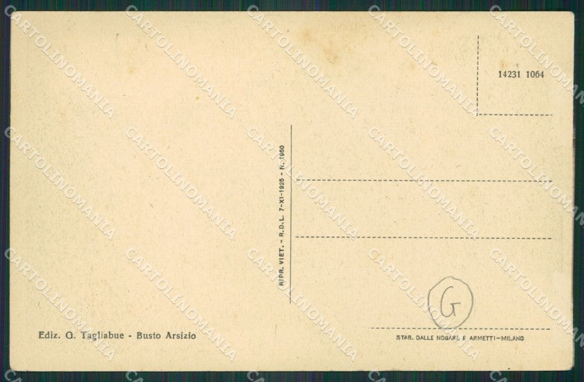Varese Busto Arsizio cartolina QK5865 – retro