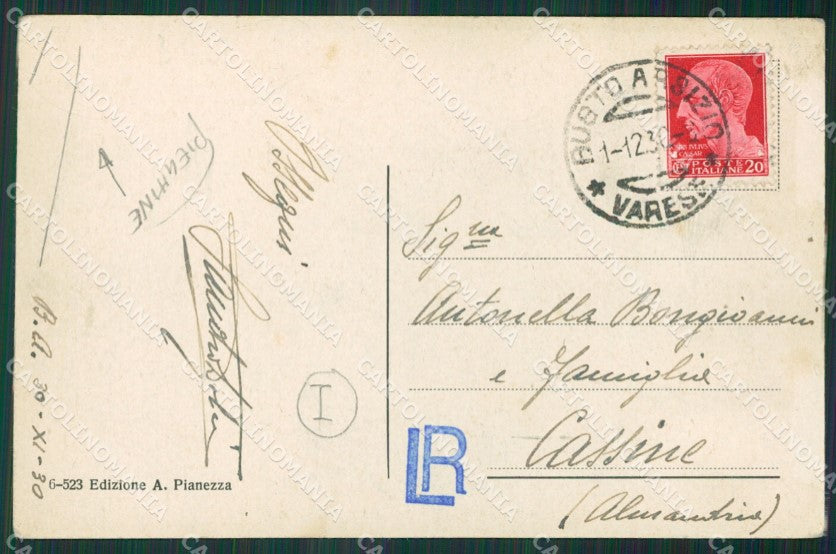 Varese Busto Arsizio PIEGHINE cartolina QK5895 – retro