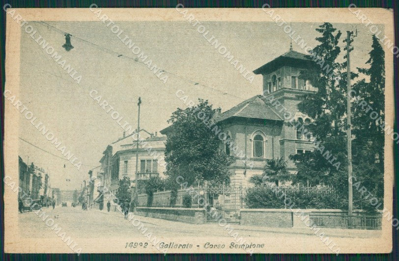 Varese Gallarate PIEGA cartolina QK5944 – fronte