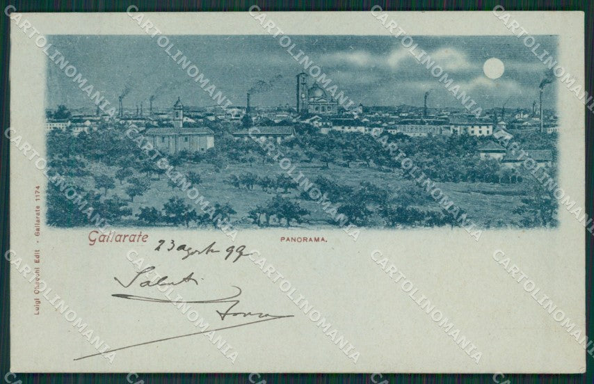 Varese Gallarate Chiaro di Luna cartolina QK5945 – fronte