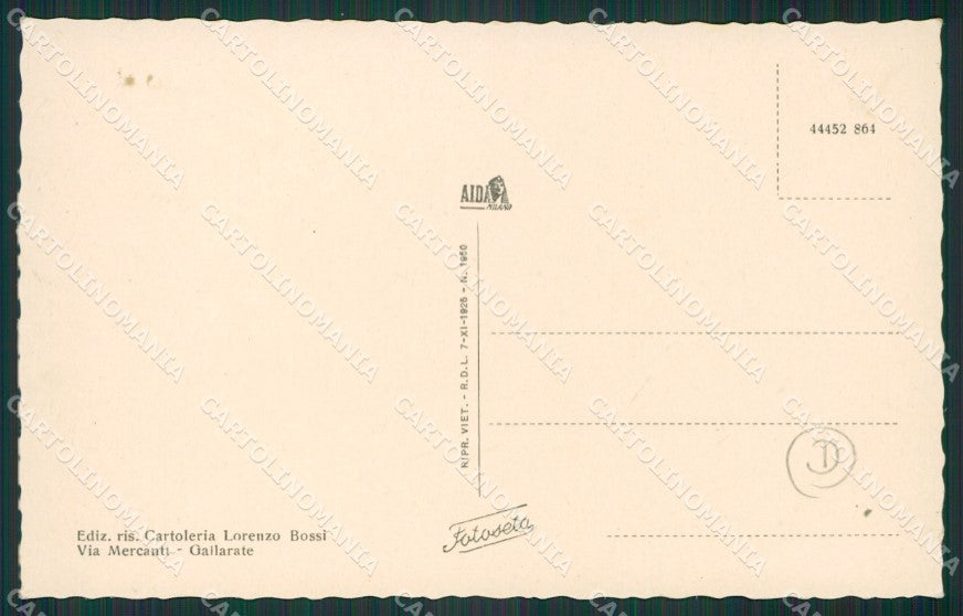 Varese Gallarate cartolina QK5948 – retro