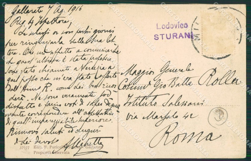 Varese Gallarate cartolina QK5954 – retro
