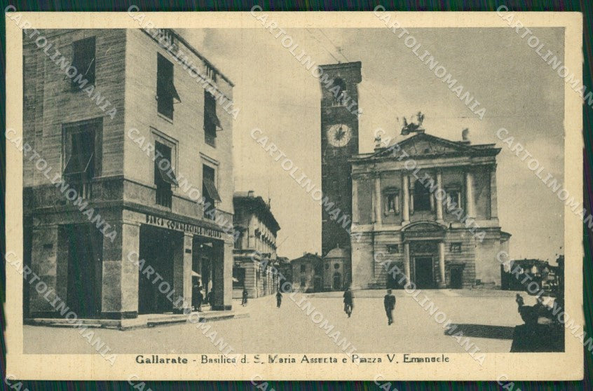 Varese Gallarate PIEGA cartolina QK5969 – fronte