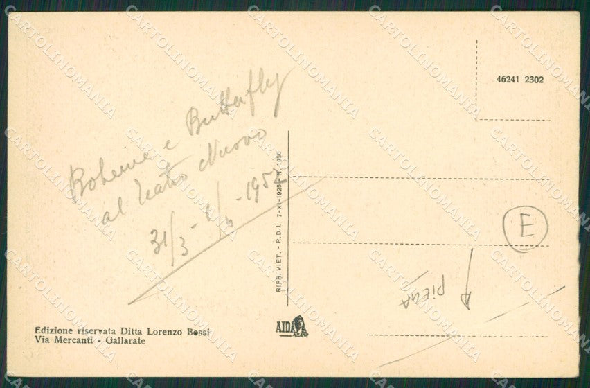 Varese Gallarate PIEGA cartolina QK5969 – retro