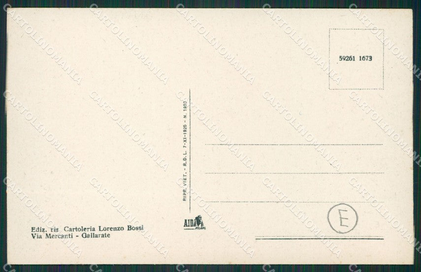 Varese Gallarate cartolina QK5977 – retro
