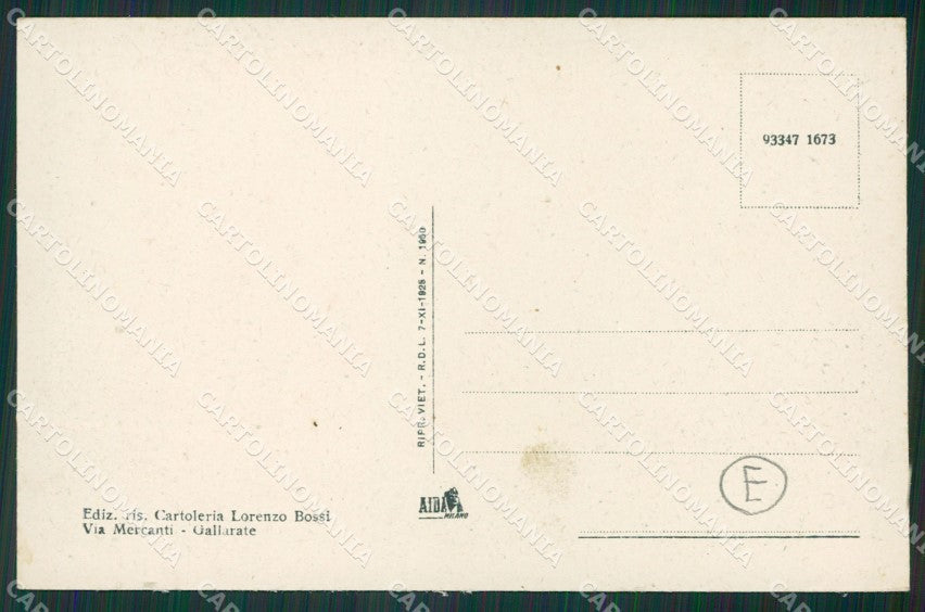 Varese Gallarate cartolina QK5978 – retro