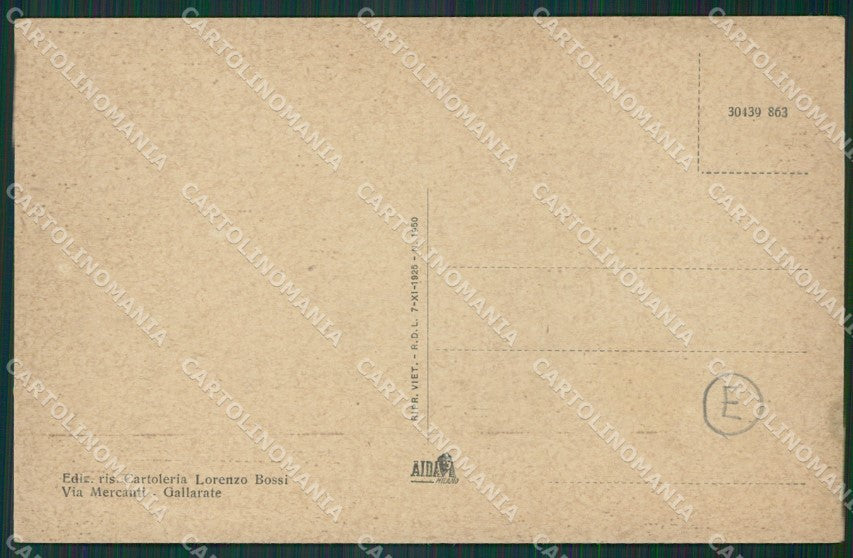 Varese Gallarate cartolina QK5979 – retro