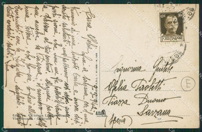 Varese Gallarate cartolina QK5982 – retro