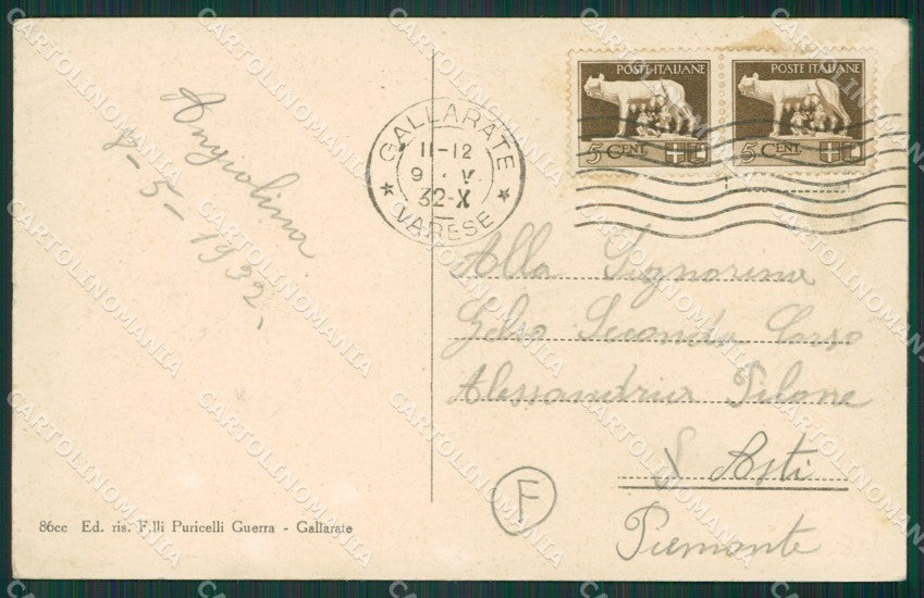 Varese Gallarate cartolina QK5990 – retro