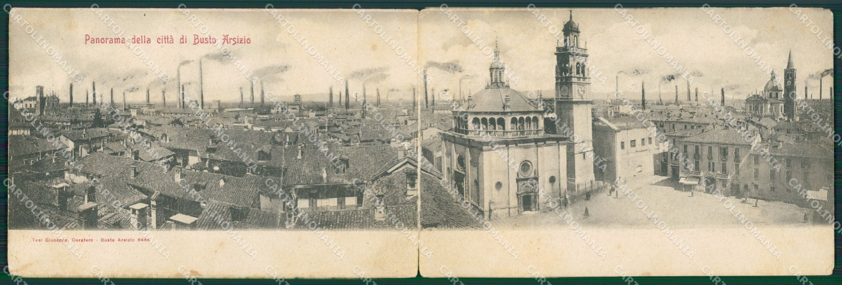Varese Gallarate Doppia cartolina QK5993 – fronte