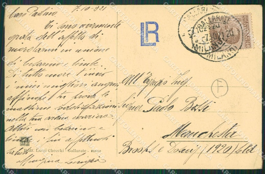 Varese Gallarate cartolina QK6002 – retro
