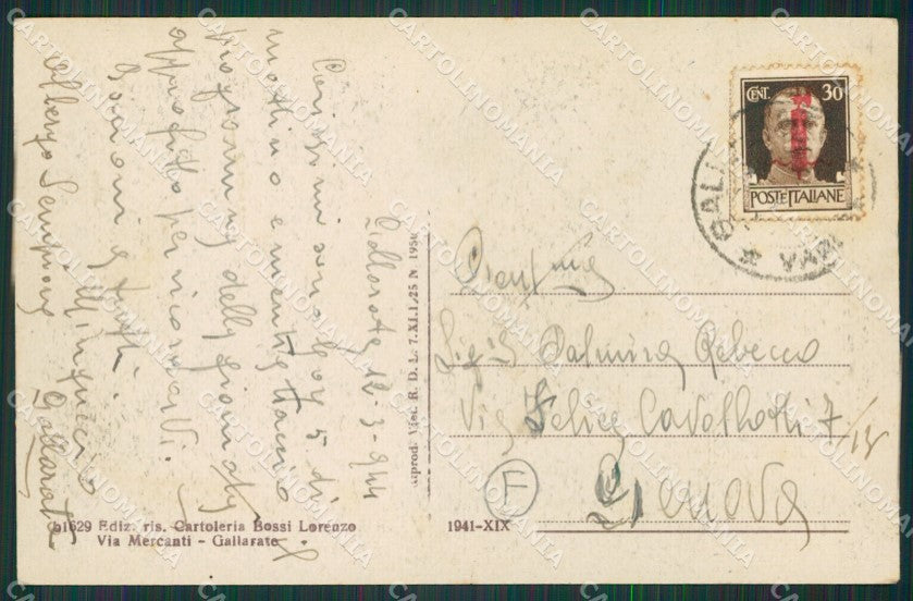 Varese Gallarate cartolina QK6005 – retro