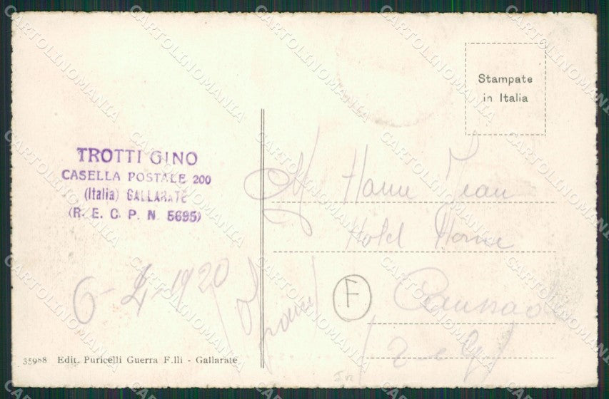 Varese Gallarate cartolina QK6006 – retro
