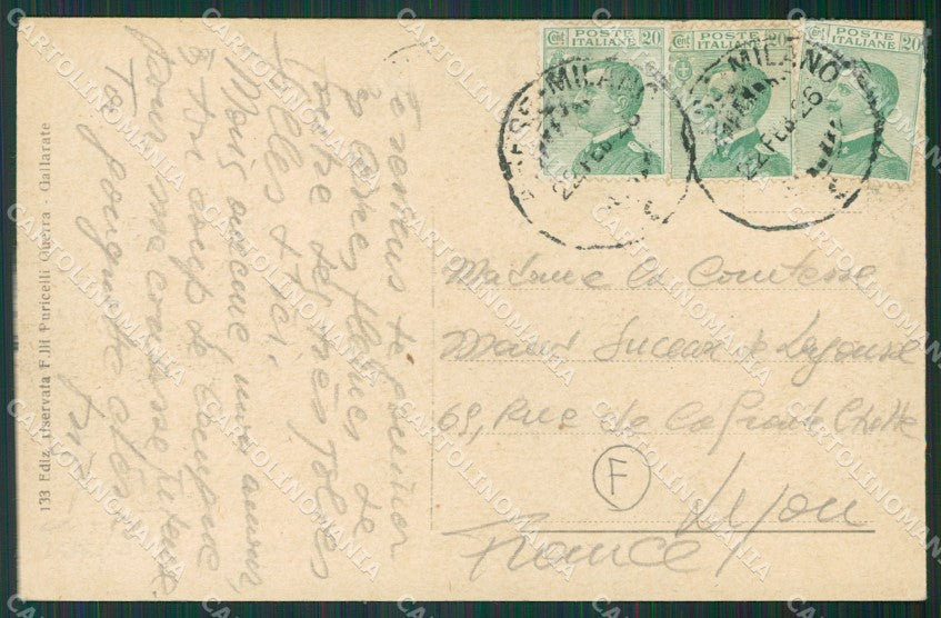 Varese Gallarate Stazione cartolina QK6010 – retro