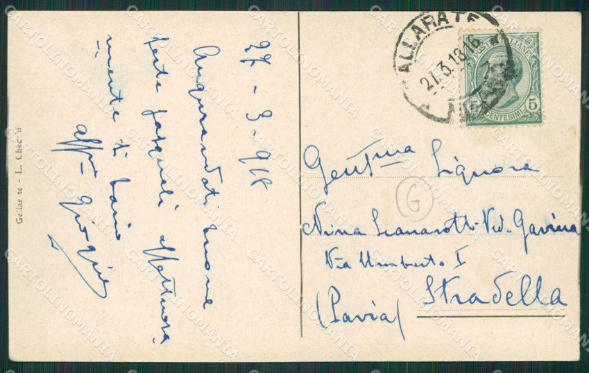 Varese Gallarate cartolina QK6022 – retro