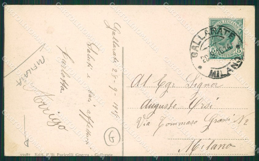 Varese Gallarate RIFILATA cartolina QK6031 – retro