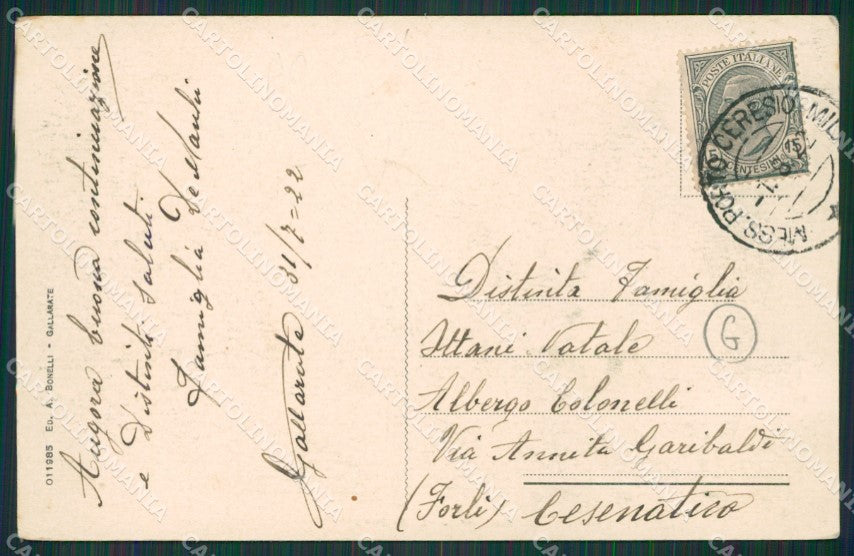 Varese Gallarate cartolina QK6032 – retro