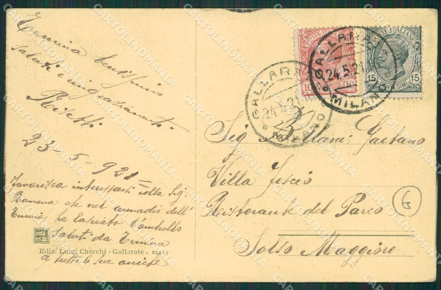 Varese Gallarate cartolina QK6037 – retro