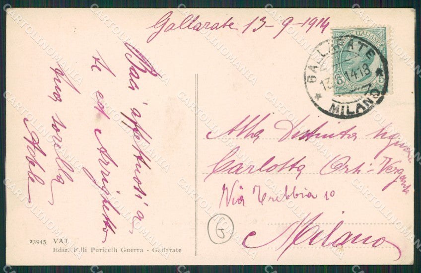 Varese Gallarate cartolina QK6039 – retro