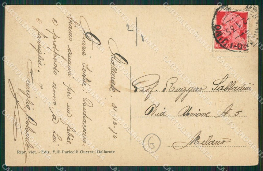 Varese Gallarate cartolina QK6061 – retro