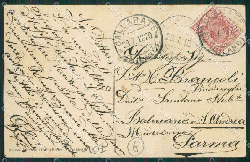 Varese Gallarate cartolina QK6071 – retro