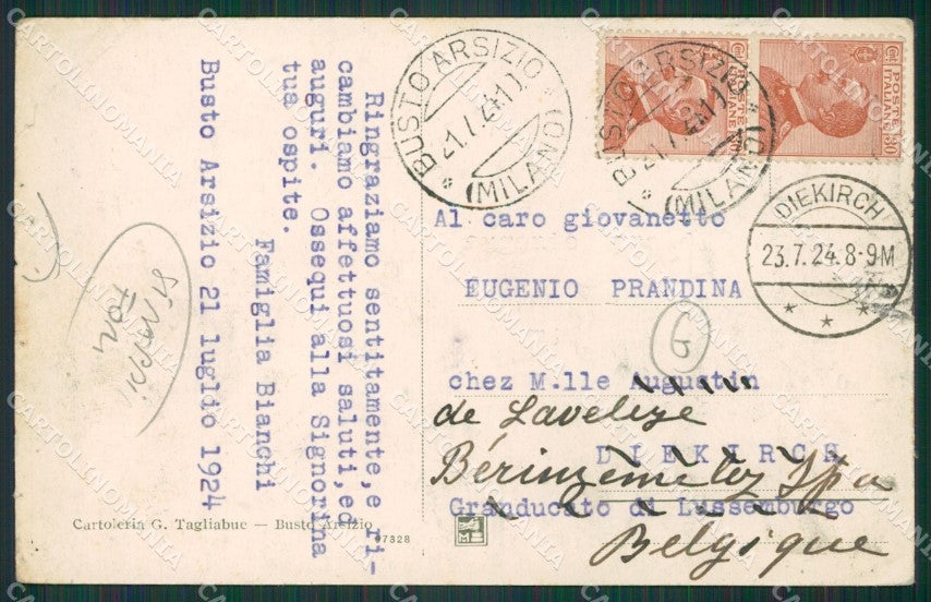 Varese Busto Arsizio STRAPPI FORI cartolina QK6085 – retro