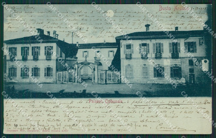 Varese Busto Arsizio Chiaro di Luna PIEGHINA cartolina QK6086 – fronte