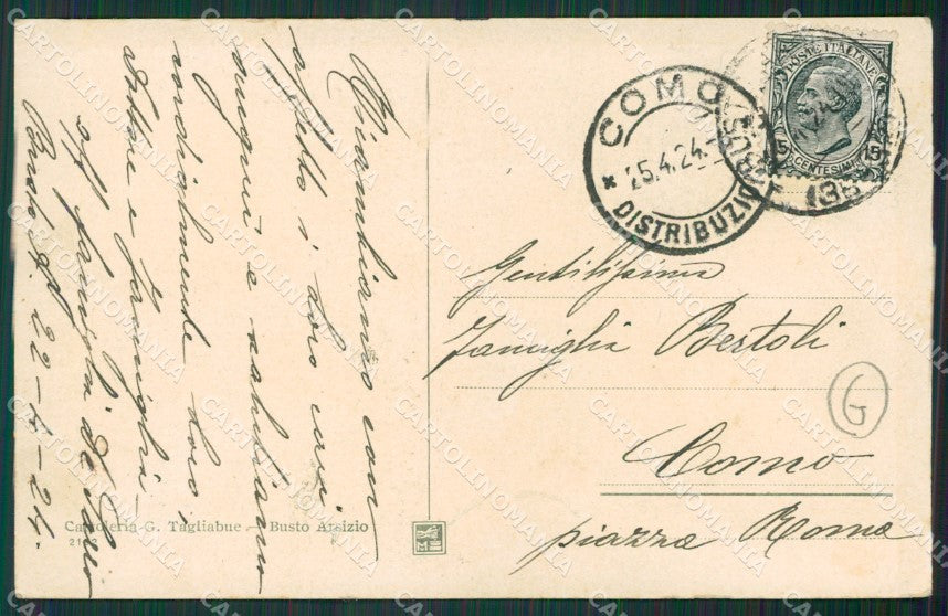 Varese Busto Arsizio Banca cartolina QK6095 – retro