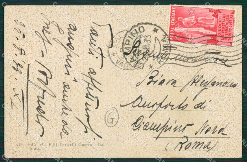 Varese Gallarate cartolina QK6098 – retro