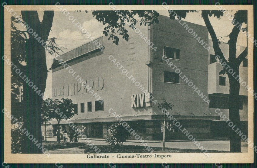 Varese Gallarate Teatro Fascismo cartolina QK6102 – fronte