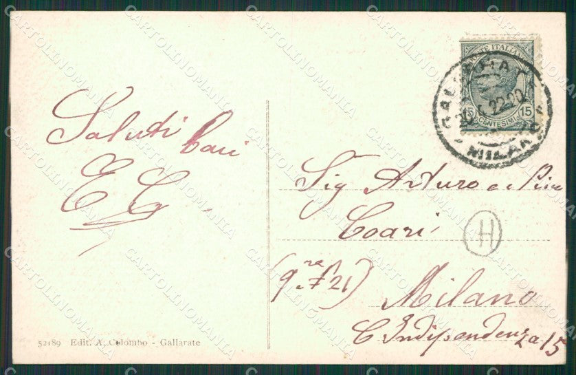 Varese Gallarate cartolina QK6105 – retro