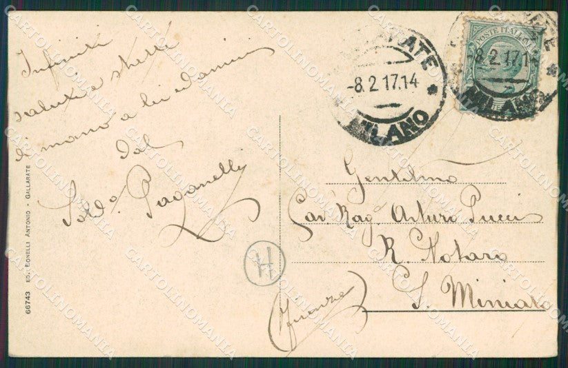 Varese Gallarate cartolina QK6113 – retro