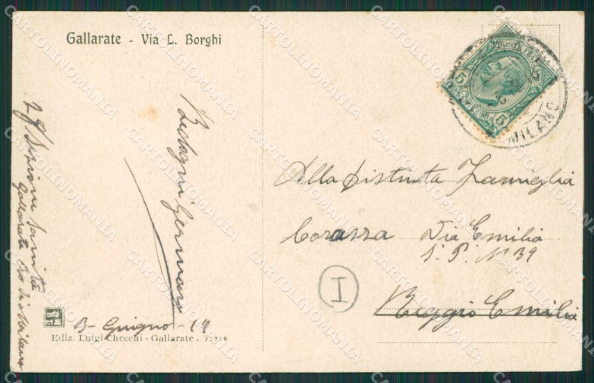 Varese Gallarate cartolina QK6120 – retro