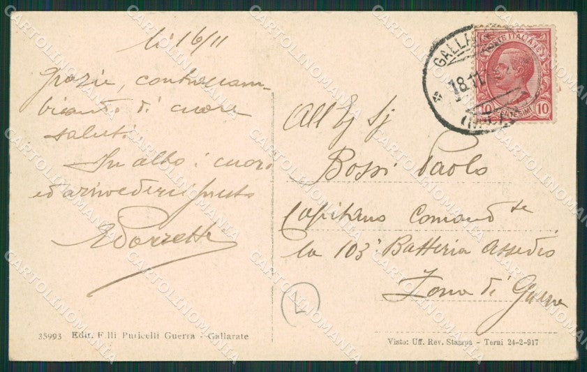 Varese Gallarate cartolina QK6138 – retro