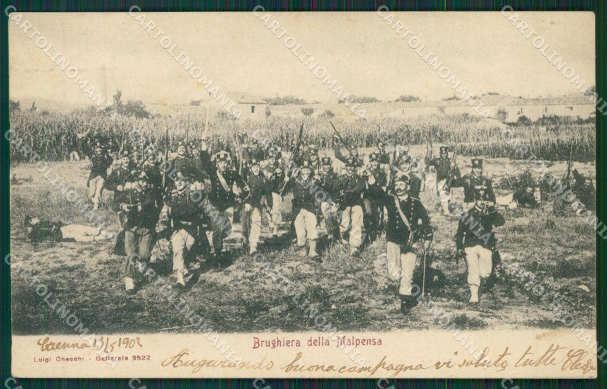 Varese Gallarate Malpensa Militari cartolina QK6139 – fronte