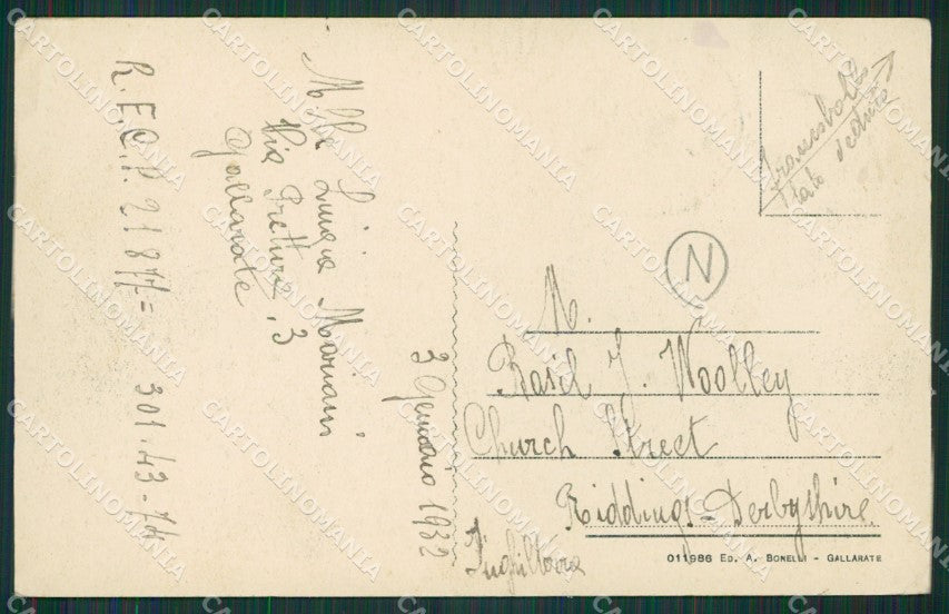 Varese Gallarate cartolina QK6151 – retro