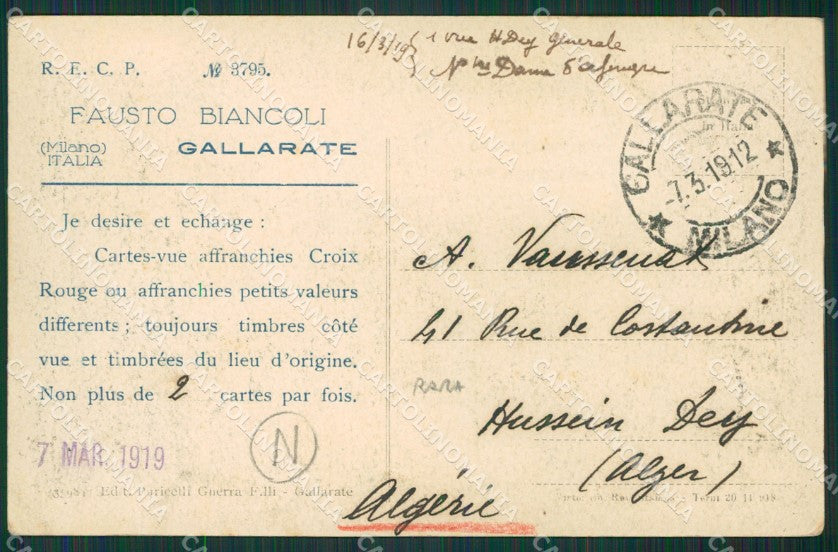 Varese Gallarate cartolina QK6153 – retro