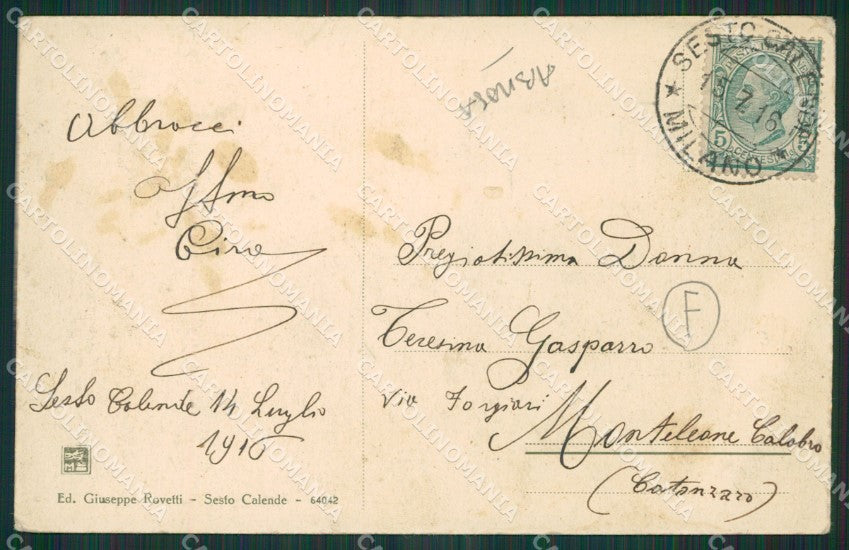 Varese Sesto Calende ABRASA cartolina QK6194 – retro