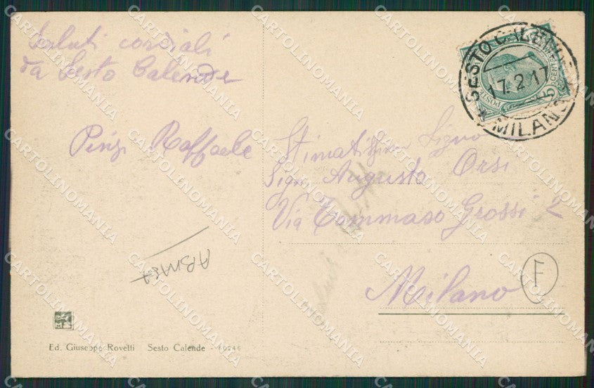 Varese Sesto Calende ABRASA cartolina QK6197 – retro