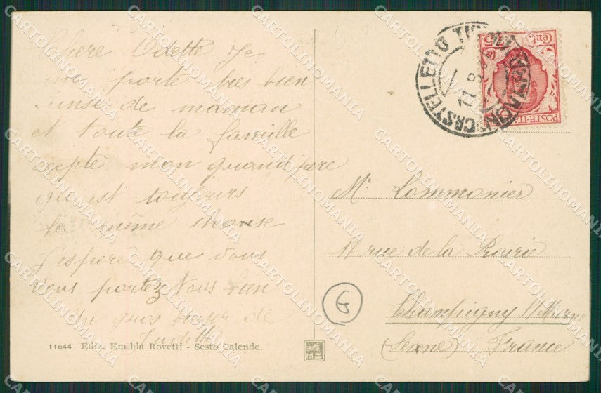 Varese Sesto Calende cartolina QK6214 – retro